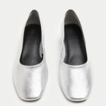 Leather Block Heel Pumps