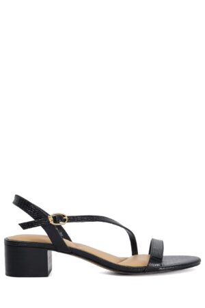 Leather Block Heel Sandals