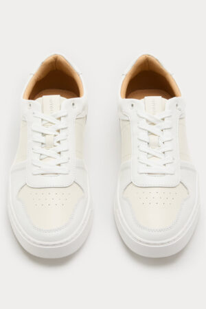 Leather Colour Block Trainers