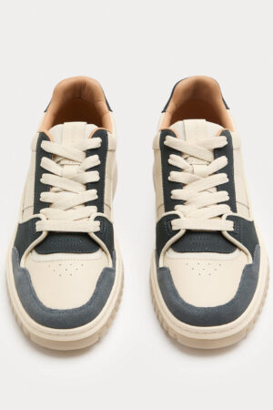 Leather Lace Up Skate Trainers
