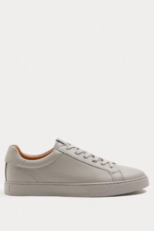 Leather Lace-Up Trainers