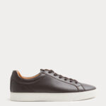 Leather Lace-Up Trainers
