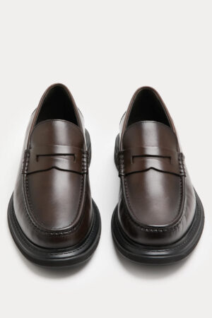 Leather Slip-On Loafers