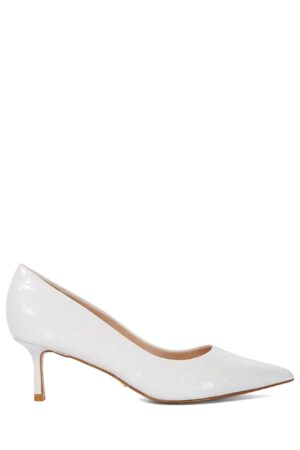 Leather Stiletto Heel Pointed Court Shoes