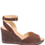 Leather Wedge Espadrilles