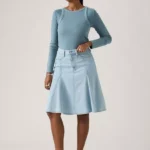 Levi's Godet Denim Skirt, Of Course Stone