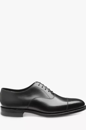 Loake Aldwych Wide Fit Oxford Shoes, Black