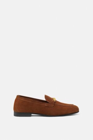 Medusa Suede Loafers
