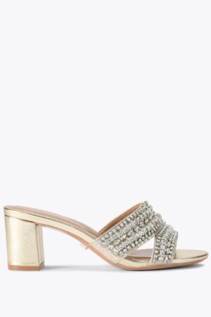 Metallic Sparkle Block Heels