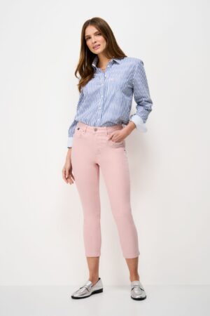 Mid Rise Slim Fit Cropped Jeans