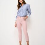Mid Rise Slim Fit Cropped Jeans
