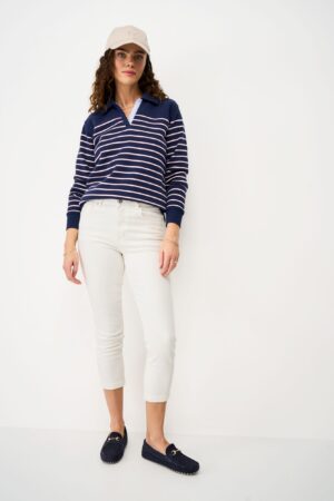 Mid Rise Slim Fit Cropped Jeans