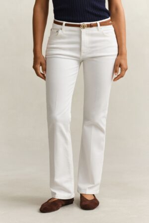 Mid Rise Slim Flare Jeans