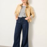 Mid Rise Wide Leg Jeans