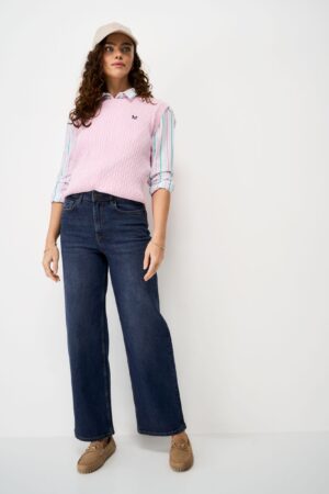 Mid Rise Wide Leg Jeans