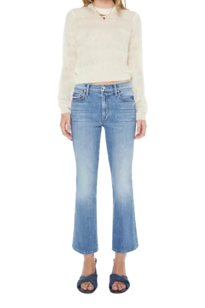 MOTHER The Outsider Flood Bootcut Jeans, Heads Or Tails