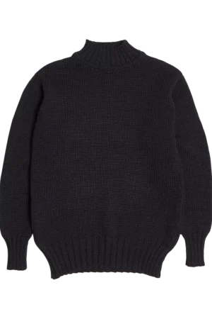 Nigel Cabourn High Neck Wool Jumper, Navy