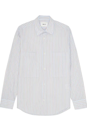 NN.07 Freddy Cotton Regular Fit Stripe Shirt
