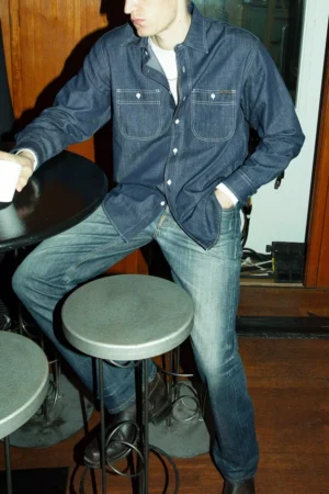 Nudie Jeans Julian Denim Shirt, Blue