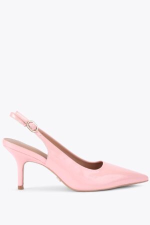Patent Stiletto Heel Pointed Slingback Shoes
