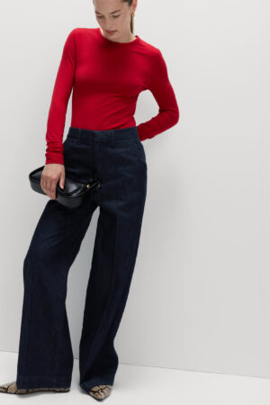 Premium High Rise Denim Trousers