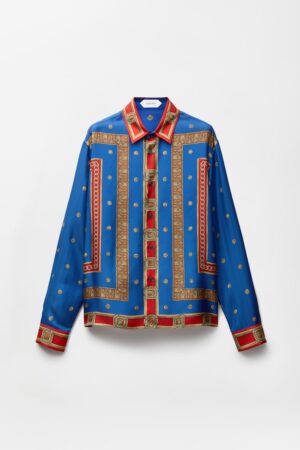 Printed Silk Twill Regular Shirt