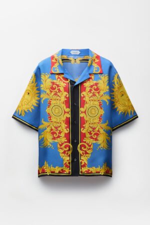 Printed Silk Twill Shirt