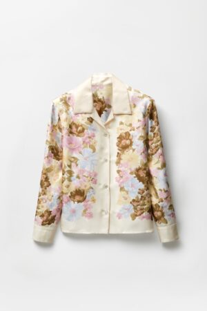 Printed Silk Twill Shirt