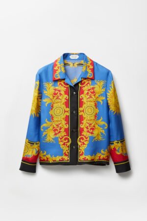 Printed Silk Twill Shirt