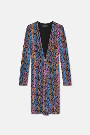 Printed Viscose-Jersey Midi Dress