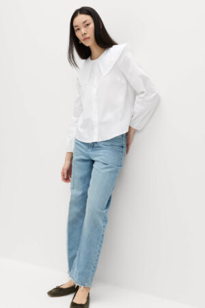 Pure Cotton Collared Blouse