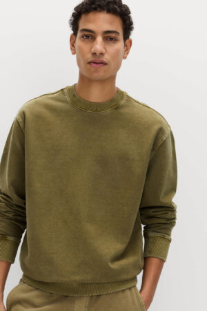 Pure Cotton Garment Dye Sweatshirt