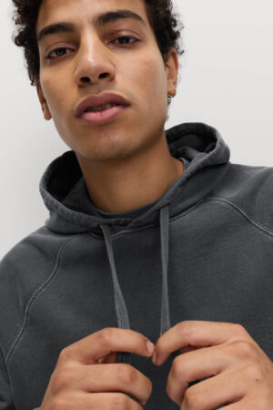 Pure Cotton Garment Dyed Hoodie