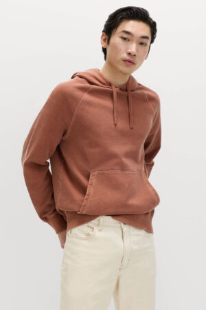 Pure Cotton Garment Dyed Hoodie
