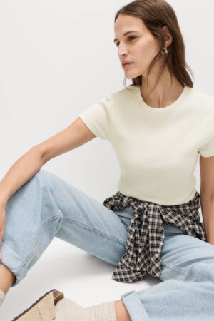 Pure Cotton Waffle T-Shirt