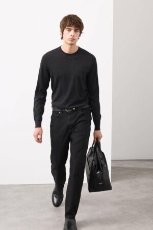Pure Extra Fine Merino Wool Crew Neck Jumper