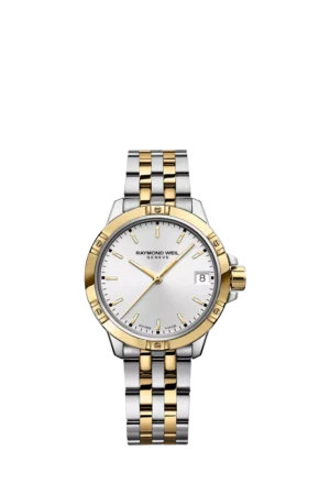 Raymond Weil Women's Tango 30 Date Bracelet Strap Watch, Silver/Gold