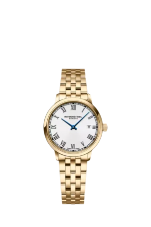 Raymond Weil Women's Toccata 29 Date Bracelet Strap Watch, Gold