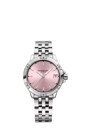 Raymond Women's Weil Tango 30mm Watch, Pink/Silver
