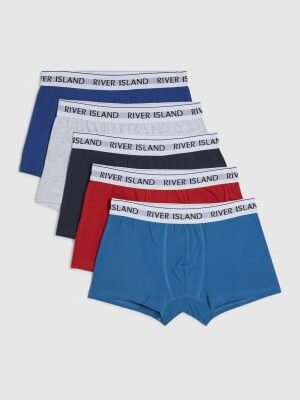 Red Multi Colour Pack Of 5 Trunks