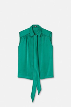 Satin Lavallière Shirt