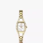 Sekonda 2392.27 Women's Cubic Zirconia Bracelet Strap Watch, Gold/Mother of Pearl