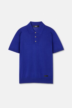 Silk-Cotton Knit Polo