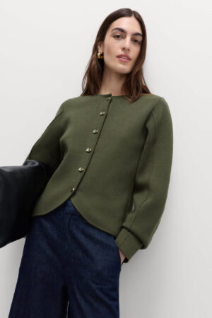 Soft Touch Waisted Fitted Cardigan
