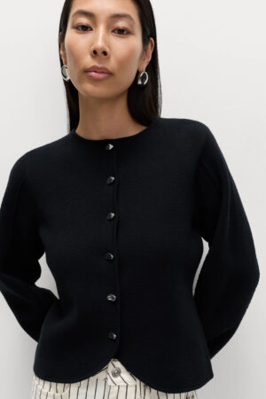 Soft Touch Waisted Fitted Cardigan