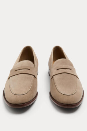 Suede Saddle Loafers
