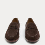 Suede Saddle Loafers