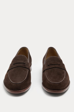 Suede Saddle Loafers