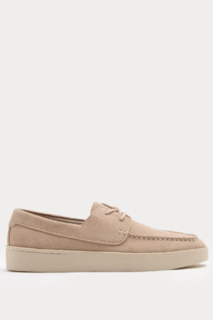 Suede White Sole Deck Shoes