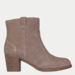 Taxi – Western Way Leather Block Heel Ankle Boots